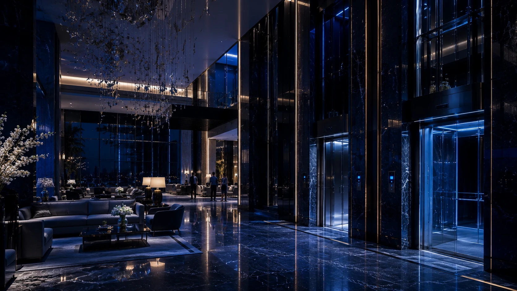 Hotel elevators
